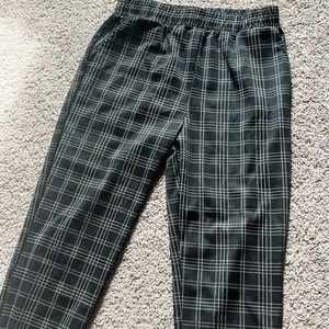 Black and White Plaid Pants